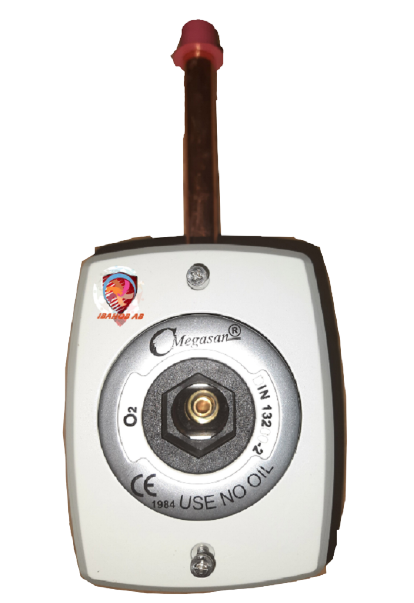 Корпусна киснева газова розетка, DIN, Megasan